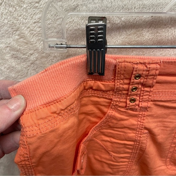 Chicos orange cropped capris summer pull on elastic waist size .5 small coastal - Picture 4 of 10